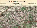 U.S. Army map, Germany "Chemnitz" Size: 76 x 66 cm, 1943 dated