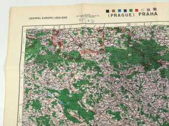 U.S. Army map, Central Europe "Praha" Size: 76 x 66 cm, 1943 dated