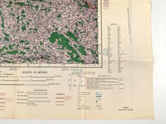 U.S. Army map, Central Europe "Praha" Size: 76 x 66 cm, 1943 dated