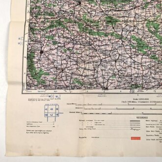 U.S. Army map, Germany "Halle" Size: 76 x 66 cm, 1943 dated