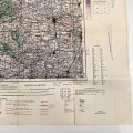 U.S. Army map, Germany "Halle" Size: 76 x 66 cm, 1943 dated