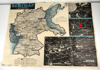 U.S. Army Newsmap for the armed forces , monday 2.April 1945. Used