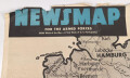 U.S. Army Newsmap for the armed forces , monday 2.April 1945. Used