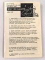 U.S. Army  1969 dated "Why we Salute" Graphic Training Aid 21-2-26.