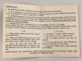 U.S. Army  1984 dated "SMLM Sighting / Detention Instructions" Cold war