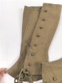 U.S. Army , Gaiters, pair, most likely WWI