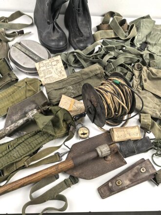 U.S. Army, equipment + lot, all damaged, some not U.S. but close