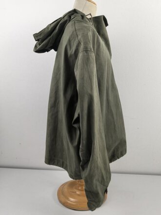 U.S. Navy WWII, N-2 Rain Parka Jacket, Contract NxSX 40844 was conpleted in 1944. Size Large, used.