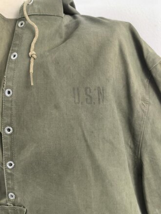 U.S. Navy WWII, N-2 Rain Parka Jacket, Contract NxSX...