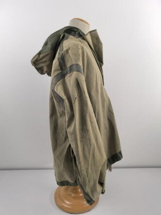 U.S. Navy WWII, N-2 Rain Parka Jacket, Contract NxSX 40844 was conpleted in 1944. Size Large, used.