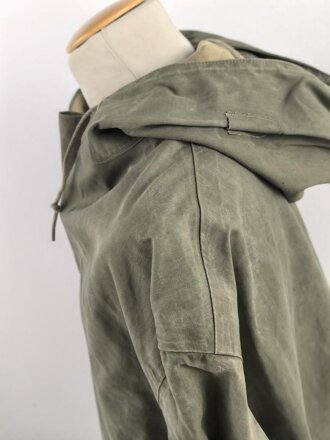 U.S. Navy WWII, N-2 Rain Parka Jacket, Contract NxSX 40844 was conpleted in 1944. Size Large, used.