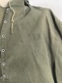 U.S. Navy WWII, N-2 Rain Parka Jacket, Contract NxSX 40844 was conpleted in 1944. Size Large, used.