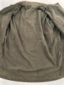 U.S. Army WWII Jacket, HBT, with gas flap. Well used, size 38R