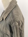 U.S. Army WWII Jacket, HBT, with gas flap. Well used, size 38R