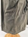 U.S. Army WWII Jacket, HBT, with gas flap. Well used, size 38R