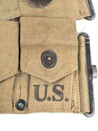 U.S. WWII, Belt, Cartridge M -1923, M1 Rifle. Used, dated 1943