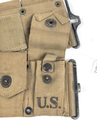 U.S. WWII, Belt, Cartridge M -1923, M1 Rifle. Used, dated 1943