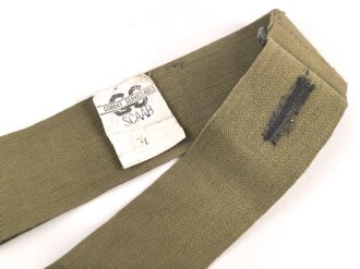 U.S. 1943 dated mussette bag carrying strap " Combat...