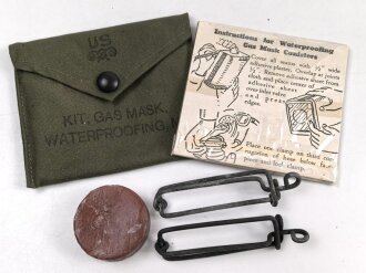 U.S. WWII Kit, Gas mask, Waterproofing, M1. Unissued