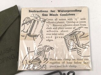 U.S. WWII Kit, Gas mask, Waterproofing, M1. Unissued