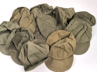 U.S. Army, 10 x Cap , field, hot weather. Uncleaned, 1960...