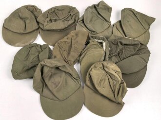 U.S. Army, 10 x Cap , field, hot weather. Uncleaned, 1960 and 70`s mix