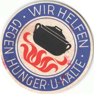 Winterhilfswerk Türplakette Oktober 1933, Breite...