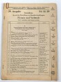 Oberkommando des Heeres "Verzeichnis der mit der Herstellung von Baracken beauftragten Firmen und Verbände Teil I., datiert 1939, 19. Ausgabe, DIN A4