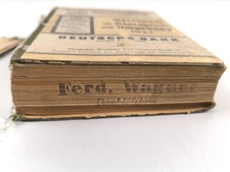 "Adressbuch für Pforzheim und Umgebung 1943" unter DIN A4, stark gebraucht, Einband lose