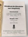 "Adressbuch für Pforzheim und Umgebung 1943" unter DIN A4, stark gebraucht, Einband lose