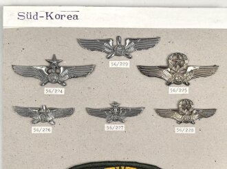 Süd- Korea, Sammlung Rang- und Ärmelabzeichen,...