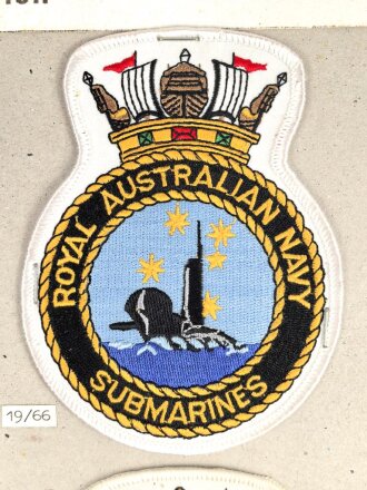 Australien, Sammlung Ärmelabzeichen Marine, auf...