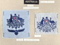 Australien, Sammlung Abzeichen Luftwaffe, auf Karton getackert