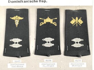 Dominikanische Republik, Sammlung Rangabzeichen, auf...