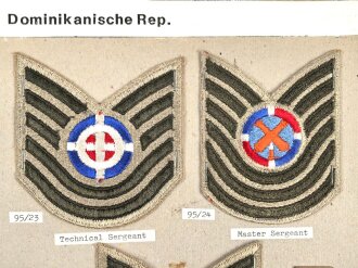 Dominikanische Republik, Sammlung Ärmelabzeichen...