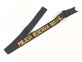 Spanien , Mützenband " Milicia Reserva Naval"