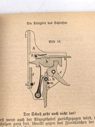 "Unterrichtsbuch für die Maschinengewehr Kompangnien Gerät 08" datiert 1910, 214 Seiten, DIN A5, gebraucht