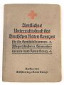 "Amtliches Unterrichtsbuch des Deutschen Roten Kreuzes", datiert 1930, DIN A6, 416 Seiten