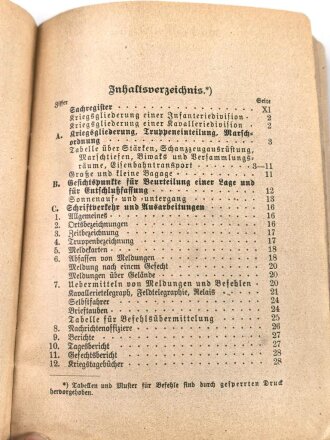 "Offizier-Taschenbuch", datiert 1908, DIN A6, 212 Seiten