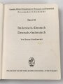 "Deutsch - Italienisches für Wehrmacht und Wehrtechnik", datiert 1937, DIN A6