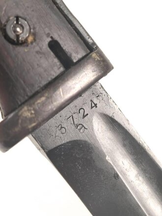 Norwegen,  Seitengewehr Modell  84/98 der Wehrmacht aptiert für Modell 1957 Selbstladegewehr mit Tragehaken für ein U.S. Lochkoppel