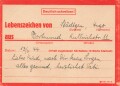 Drei Lebenszeichenkarten einer Familie aus Dortmund an Ihre Tochter. Alle datiert 1944, am 23.5.44 " Bis auf Kellerinhalt alles verloren, alle drei gesund, sei vergnügt" Lebenszeichenkarten wurden nach den Bombennächten verschickt