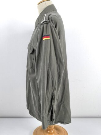 Bundeswehr, Feldhemd oliv, datiert 1981, gebraucht