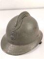 Frankreich 2. Weltkrieg, Stahlhelm Modell 1926, Originallack, ansonsten überarbeitet