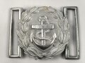 Kriegsmarine Schloß für die Paradefeldbinde der Beamten. Aluminium 60mm, Hersteller FLL