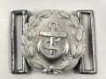 Kriegsmarine Schloß für die Paradefeldbinde der Beamten. Aluminium 60mm,