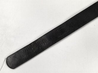 Koppelriemen für Angehörige Deutsches Jungvolk / Hitlerjugend. Schwarzes Leder, Gesamtlänge 83cm