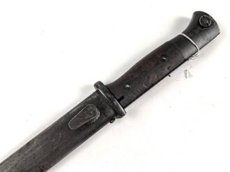 Seitengewehr Modell 84/98 für k98 der Wehrmacht. Nummerngleiches Stück von 43asw