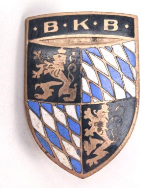 Bayern, Bayerischer Kriegerbund, Mitgliedsabzeichen "B.K.B.", emailliert, 32 mm, guter Zustand