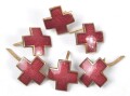 Deutsches Rotes Kreuz , 3 Paar Auflagen für Kragenspiegel